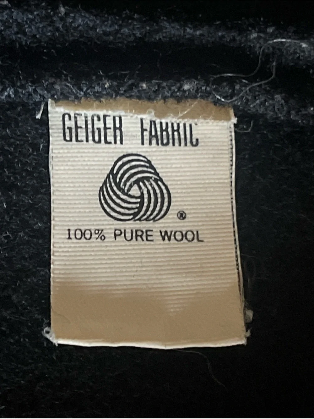 GEIGER Black 100% Pure Wool Cropped Preppy Style Jacket Sz 6